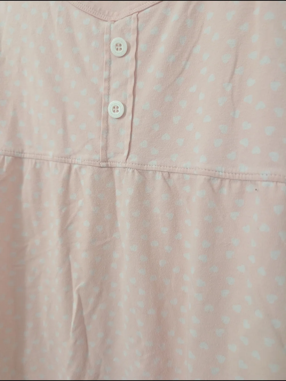 Girls Size M Nightgown Lot 2 Pink Heart Ruffle Sleeveless Pajama Dresses